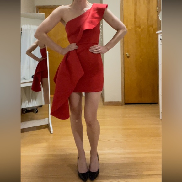 Beautiful Red Bodycon Dress - Picture 4 of 11